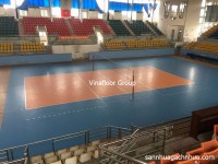 Công trình sàn thể thao cho sân bóng chuyền nhà thi đấu tại Hà Tĩnh
